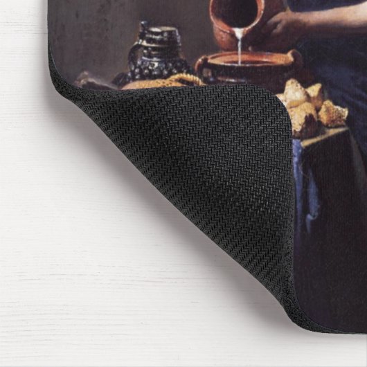 Der Milkmaid durch Johannes Vermeer Mousepad (Ecke)