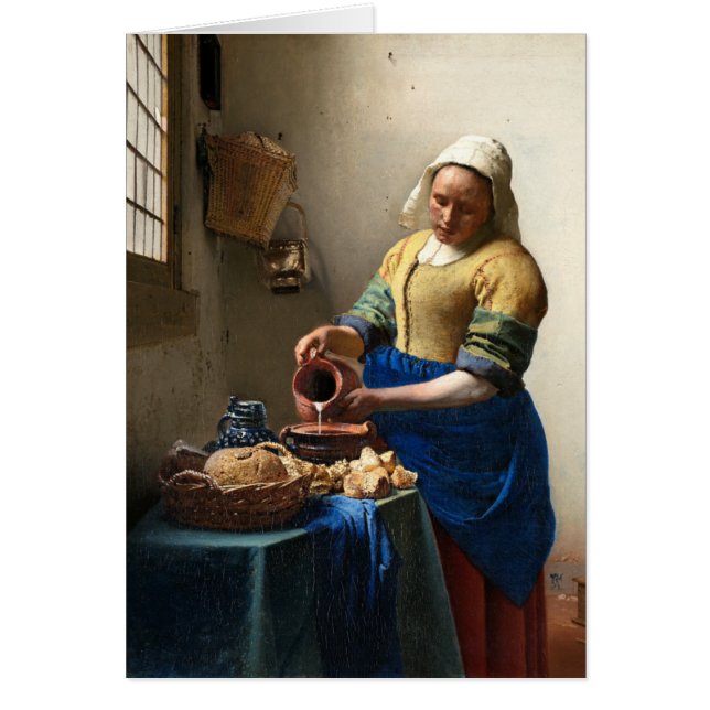 Der Milkmaid, Jan. Vermeer (Vorne)