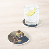 Der Milkmaid Sandstein Untersetzer (Seite)