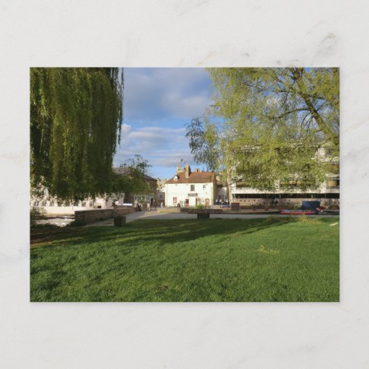 Der Mill Pub und der Mill Pond in Cambridge Postkarte (Vorderseite)