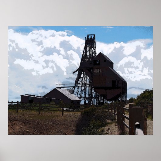 Der Mine - farbige Bleistift Zeichnend Poster (Vorne)