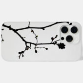 Der Minimalismus der Natur ist ein silberner Baumz Case-Mate iPhone Hülle (Rückseite (Horizontal))