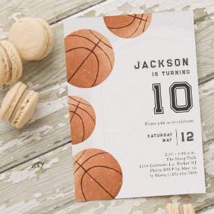 Der Minimalistische Basketball des modernen Jungen Einladung