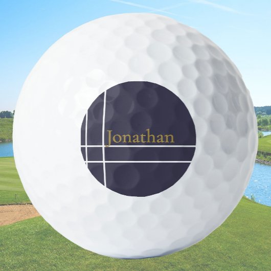 Der minimalistische individuelle Name ist schlicht Golfball