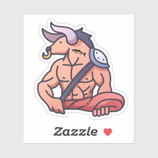 Der "MINNOWtaur" Aufkleber (Blatt)