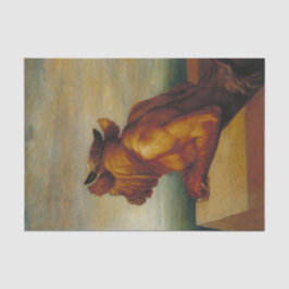 Der Minotaur George Frederic Watts Art Seidenpapier