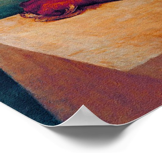 Der Minotaur von George Frederick Watts Poster (Ecke)