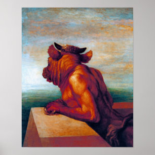 Der Minotaur von George Frederick Watts Poster