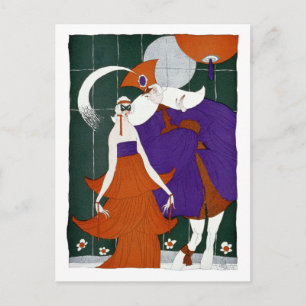 Der Minstrel am Maskenball Postkarte