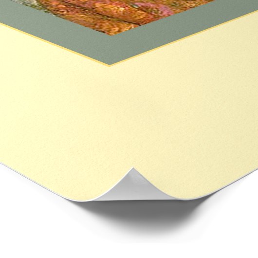 Der Mirror~ Frank Bernard Dicksee Poster (Ecke)