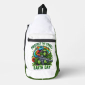 Der Mischeienaffe und die Regenbogenwaffe Crossbody Bag (Vorderseite)