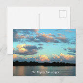 Der Mississippi Fluss mit Sonnenaufgang Postkarte (Vorne/Hinten)
