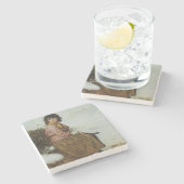 Der Mistelzweig-Sammler, 1894 Steinuntersetzer (Seitenansicht)