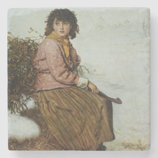 Der Mistelzweig-Sammler, 1894 Steinuntersetzer (Vorderseite)