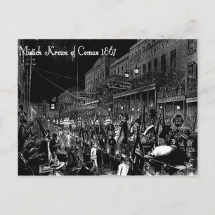 Der Mistische Kreuz des Comus auf Parade , der Vin Postkarte