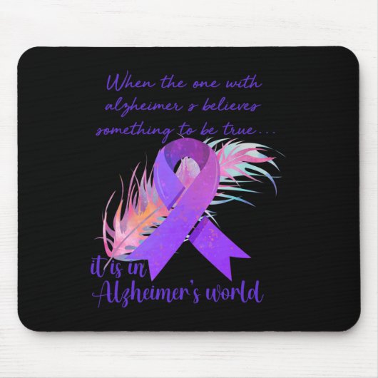 Der mit Alzheimer glaubt, es sei in Alzheim Mousepad (Vorne)