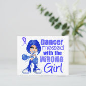 Der mit einem falschen Mädchen ausgebrochene Kolon Postkarte (Stehend Vorderseite)