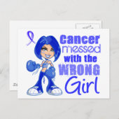 Der mit einem falschen Mädchen ausgebrochene Kolon Postkarte (Vorne/Hinten)