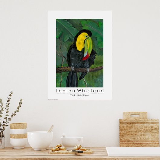 Der mit Keel verkleidete Toucan Poster (Küche)