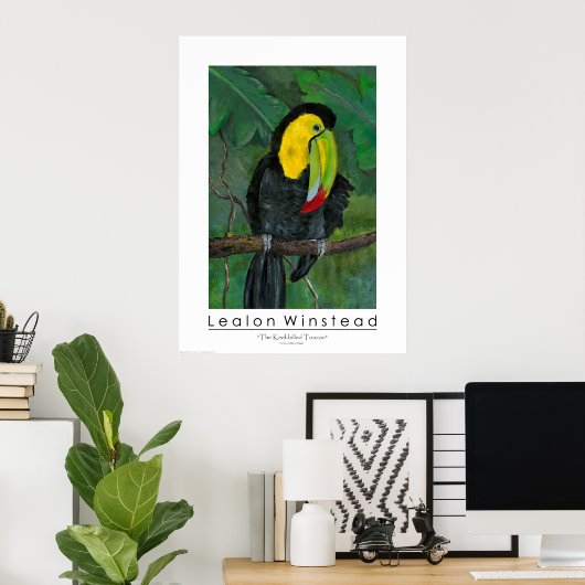 Der mit Keel verkleidete Toucan Poster (Heimbüro)