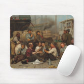 Der Mittag der Hafenarbeiter Mousepad (Mit Mouse)