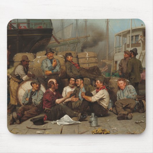 Der Mittag der Hafenarbeiter Mousepad (Vorne)