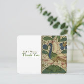 Der mittelalterliche personalisierte Fasan danken Dankeskarte (Stehend Vorderseite)