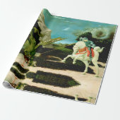 Der mittelalterliche Saint George und der Drago Geschenkpapier (Ungerollt)