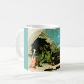Der mittelalterliche Saint George und der Drago Kaffeetasse (Vorderseite Links)