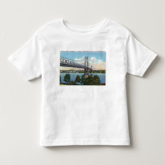 Der Mittler-Hudson Brücke zu Roosevelt-nationalem Kleinkind T-shirt (Vorderseite)