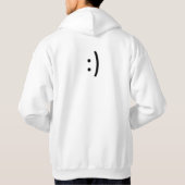 Der mittlere weiße Hoodie (Rückseite)
