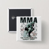 Der MIXED MARTIAL ARTS Denker Button (Vorne & Hinten)