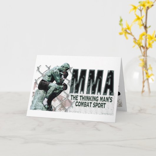 Der MIXED MARTIAL ARTS Denker Karte (Gelbe Blume)