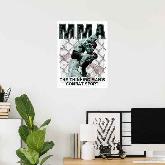 Der MIXED MARTIAL ARTS denkt Poster (Heimbüro)