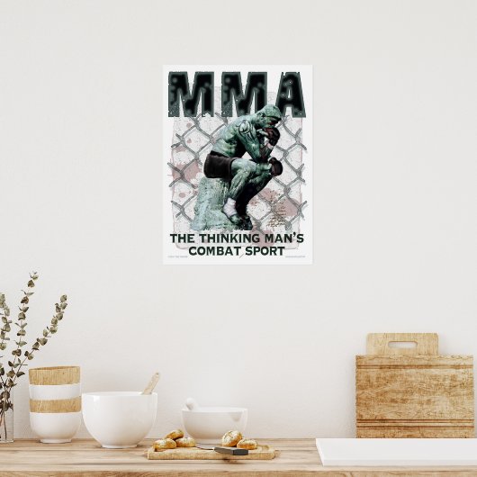 Der MIXED MARTIAL ARTS denkt Poster (Küche)