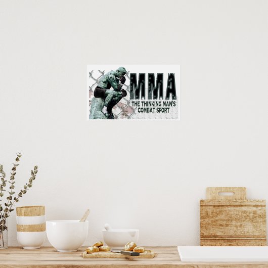 Der MIXED MARTIAL ARTS denkt Poster (Küche)