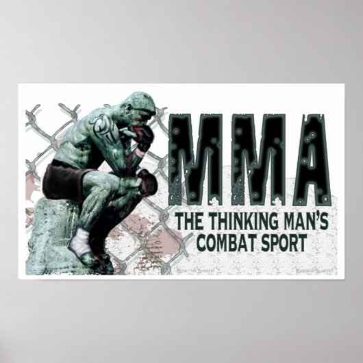 Der MIXED MARTIAL ARTS denkt Poster (Vorne)