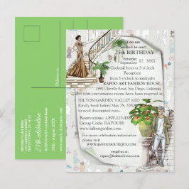 Der Modedesigner Ankündigungspostkarte