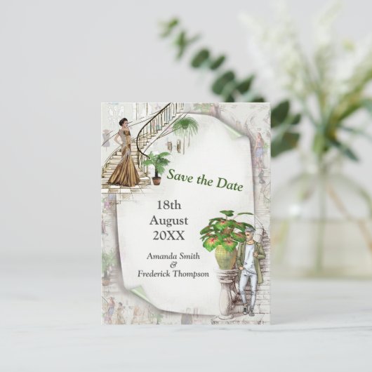 Der Modedesigner Ankündigungspostkarte (Stehend Vorderseite)