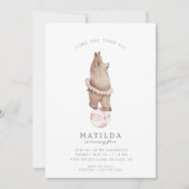 Der moderne Bärenzirkus der Kinder | Mädchen Gebur Einladung (Vorderseite)