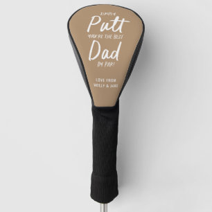 Der moderne Beige-Typografie von Golf Papa mit lus Headcover