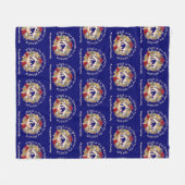 Der moderne Blue JESUS IST DAS GRÜNDE FÜR Weihnach Fleecedecke (Vorderseite (Horizontal))