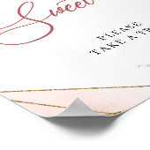 Der moderne bohenhühnliche Eukalyptus-Goldbarren B Poster (Ecke)