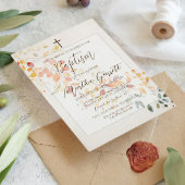 Der moderne Boho Wasserfarben Herbst hinterlässt d Einladung