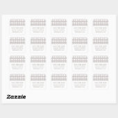 Der moderne Deko Save the Date Stickers (Blatt)