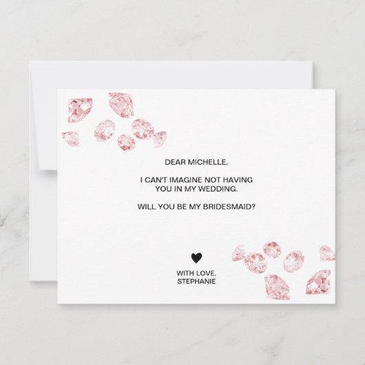 Der moderne Diamant wird meine Einladung sein (Rückseite)