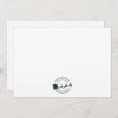 Der moderne Firmenname Weihnachten Dankeskarte (Vorne/Hinten)