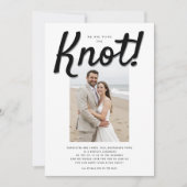 Der moderne Hochzeitsempfang ist geklemmt Einladung (Vorderseite)