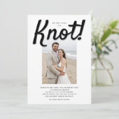 Der moderne Hochzeitsempfang ist geklemmt Einladung (Stehend Vorderseite)