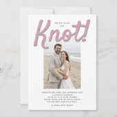 Der moderne Hochzeitsempfang ist geklemmt Einladung (Vorderseite)